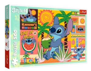Trefl – Puzzle 500 elementów – Wakacje ze Stitchem - 37483