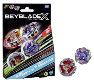 Beyblade X  – Zestaw Beyblade Dwupak - Beat Tyranno i  Knife Shinobi -  F9586 G1542- Uzupełnienie  