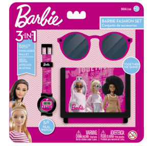 Barbie - Zestaw prezentowy 3w1 - portfel + okulary + zegarek - BBRJ26