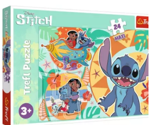 Trefl - Puzzle Maxi 24el. - Wesoły dzień Lilo i Stitch - 14365