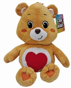 Maskotka 21 cm  Troskliwe misie- 7417D Pomarańczowy  -Czułe serce