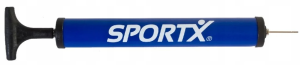 SportX - Pompka do piłek 30 cm niebieska - 2001343 