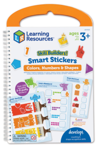 Learning Resources - Skill Builders! Smart Stickers - Naklejki wielokrotnego użytku kolor, numer, kształt - LER5513