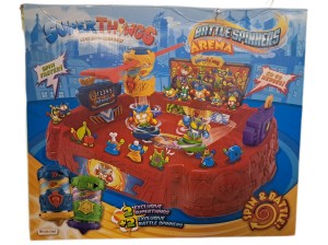 OUTLET Super Zings – Arena bitewna Super Things ze spinnerami + 2 figurki 15391- uszkodzone opakowanie + pęknięta arena