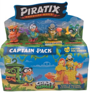 PIRATIX CRAZY JUNGLE Kapitan Doc Bandaid z różowym młotkiem - 39809 