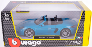 Bburago Porsche 718 Boxster Niebieskie 1:24 - 12671 