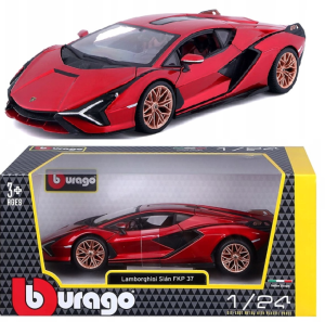 Bburago Lamborghini Sian FKP 37 Czerwony 1:24 - 02702