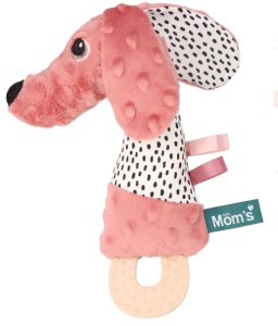 Hencz Toys – Mom’s Care – Jamnik piszczek z gryzakiem różowy - 314
