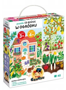 CzuCzu - Puzzle 40 elementów  - Co rośnie w ogródku? - 492771 