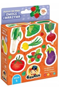 CzuCzu - Puzzle do pary - Owoce i warzywa - 492931
