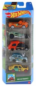 Hot Wheels HTV46 Pięciopak samochodzików - HW Getaways