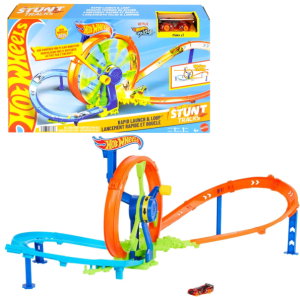 Hot Wheels Wyścigowa Turbo Pętla tor samochodowy + pojazd - JBX65