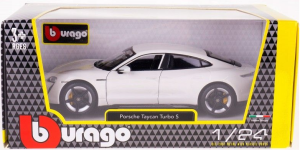 Bburago Porsche Taycan Turbo S Białe 1:24 - 10985