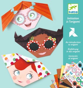 DJECO - Origami - Wesołe twarze z naklejkami 08757