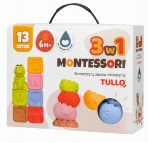 TULLO Klocki Sensoryczne Zestaw Montessori 13 szt - 776129