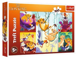 Trefl – Puzzle 100 el. – Dzielny król Lew 16478 