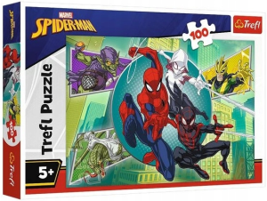 Trefl 16519 Puzzle Marvel Spiderman Pajęcza maska 100 el. 