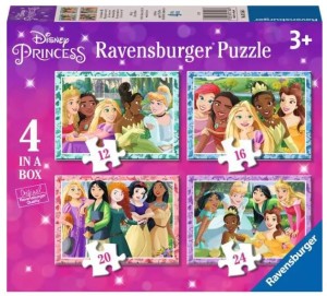 Ravensburger - Puzzle 4w1 Disney Księżniczki - 3156