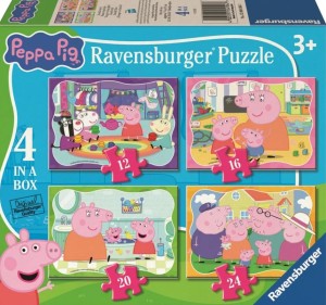 Ravensburger – Puzzle 4w1 – Świnka Peppa 12004104 1047