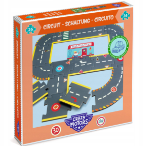 DJECO 05498 Puzzle kartonowe CRAZY MOTORS Ulice