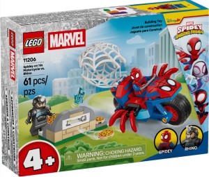 LEGO Marvel 11206 Spidey na motocyklu kontra Rhino