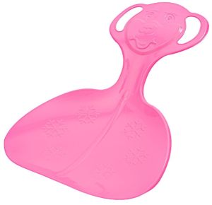 Różowy Ślizg Jabłuszko Plastikowe na śnieg - 56166