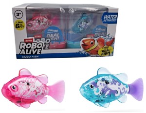 Robo Alive Fish Zestaw pływających rybek 2 pak - różowa + turkusowa - 71160 