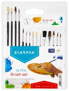Starpak - Pędzle do malowania 15 szt. 8855