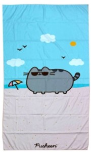 Pusheen - Ręcznik plażowy z mikrofibry - BTOW09