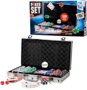 Profesjonalny zestaw do gry w pokera w aluminiowej walizce - 34768