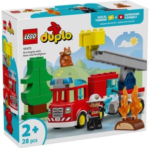 LEGO DUPLO 10473 Wóz strażacki z wężem i strażakiem