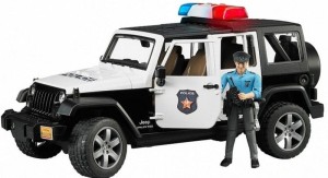 Bruder - Samochód policyjny Jeep Rubicon z syreną - 02526