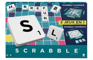 Gra Mattel HWD44 Scrabble 2w1 Classique - Wersja Francuska
