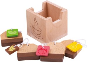 BigJigs - Torebki z herbatą - Drewniane atrapy BJ137