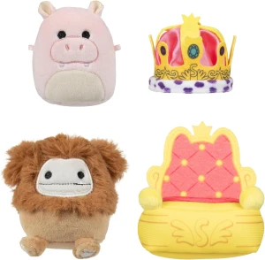 Squishmallows – Zestaw 2 mini maskotek Benny i Ridelle + akcesoria SQMM0014