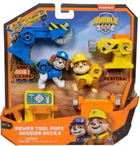 Psi Patrol – Rubble i jego ekipa Power Tool Pups - Zestaw figurek z narzedziami - 6071661 9907