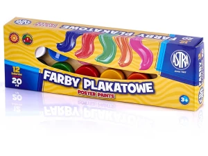 Astra - Farby plakatowe 12 kolorów 20 ml 0034