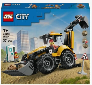 LEGO City 60480 Żółta koparko-ładowarka 