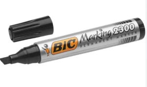 BIC – Marker ścięty czarny 9736