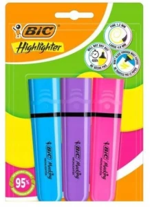 BIC 8116 Zestaw zakreślaczy Flat Neon 3 kolory 