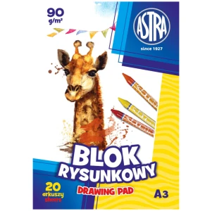 Astra -  Blok rysunkowy biały A3 90 g/m2 - 2570