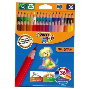 BIC Kredki ołówkowe Kids Evolution – 36 kolorów 9140