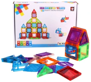 Science - Magnetic Tiles - Klocki magnetyczne 45 el. 48619