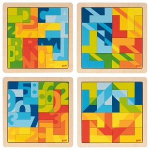 GOKI - Puzzle do układania w kształcie litery L - 57472