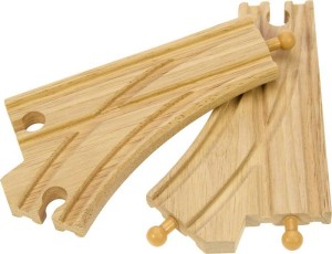 Rozjazd Y do kolejek drewnianych BigJigs BJT107