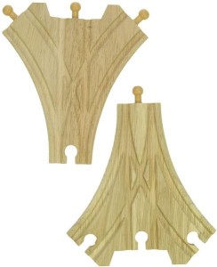 Rozjazd w Trzy Kierunki do kolejek drewnianych BigJigs BJT103