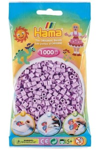 Koraliki Hama MIDI 1000 Koralików 207-96 Kolor Jasny Liliowy Pastelowy