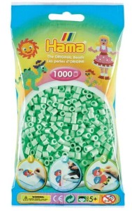 Koraliki Hama MIDI 1000 Koralików 207-98 Kolor Jasny Miętowy Pastelowy