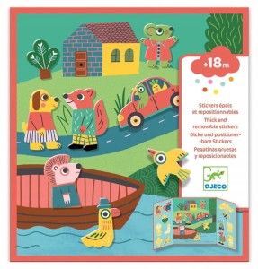 DJECO – Naklejki wielokrotnego użytku – Zwierzątka 09071