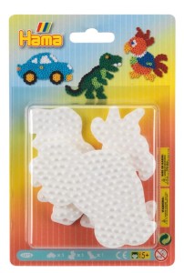 HAMA MIDI 4573 Zestaw 3 podkładek: autko, dinozaur i papuga